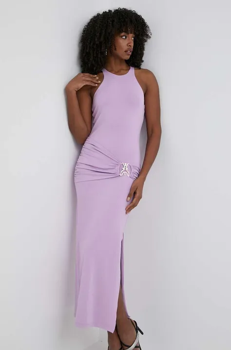 Сукня Patrizia Pepe колір фіолетовий maxi облягаюча 2A2756 J206