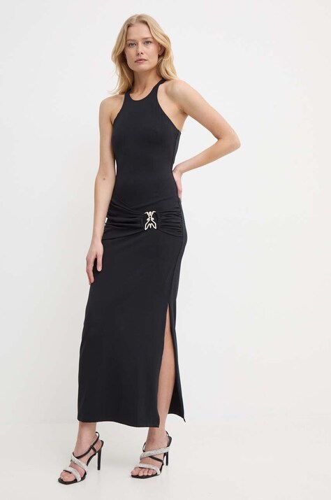 Patrizia Pepe rochie culoarea negru, maxi, mulată, 2A2756 J206