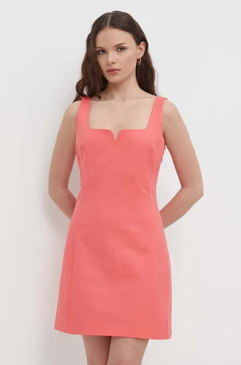 Сукня Sisley колір помаранчевий mini розкльошена