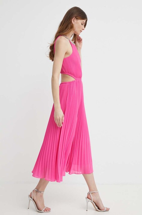 MICHAEL Michael Kors rochie culoarea violet, maxi, evazată