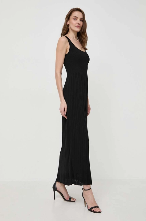 MICHAEL Michael Kors rochie culoarea negru, maxi, evazati