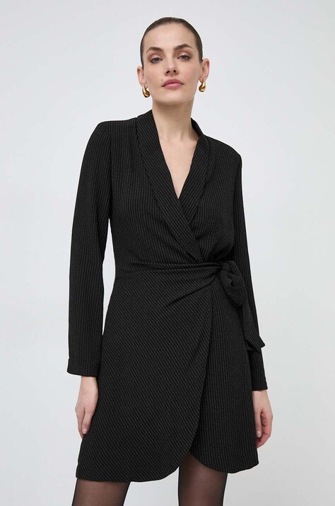 Morgan rochie culoarea negru, mini, evazată