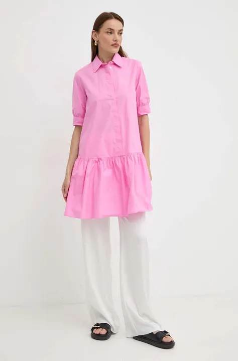 Haljina Marella boja: ružičasta, mini, ravna, 2413221402200