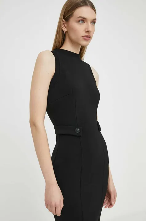 Сукня Guess колір чорний mini облягаюча