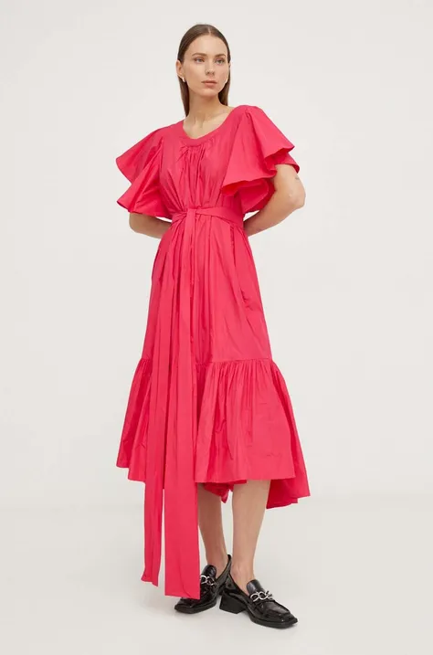 Φόρεμα MMC STUDIO χρώμα: ροζ