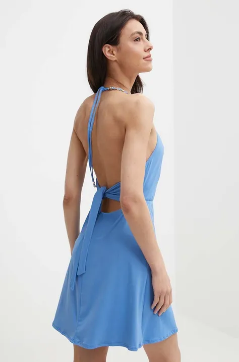 Φόρεμα παραλίας MICHAEL Michael Kors MINI COVER UP DRESS χρώμα: μοβ, MM2R267