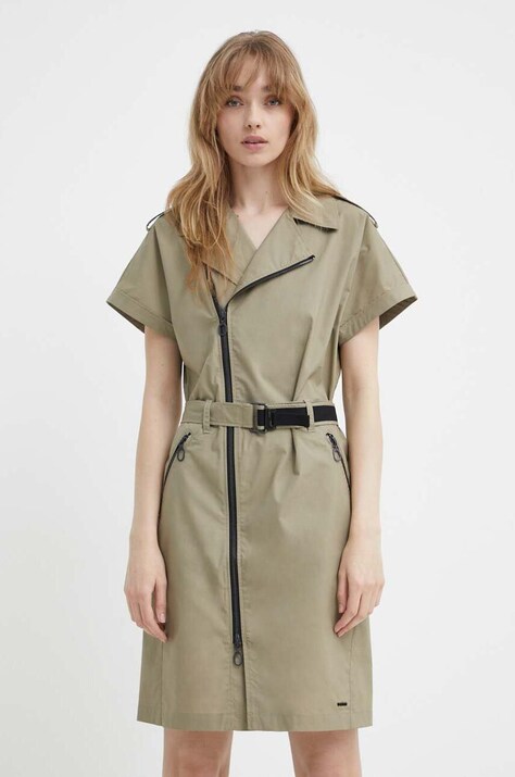 G-Star rochie culoarea verde, mini, evazată