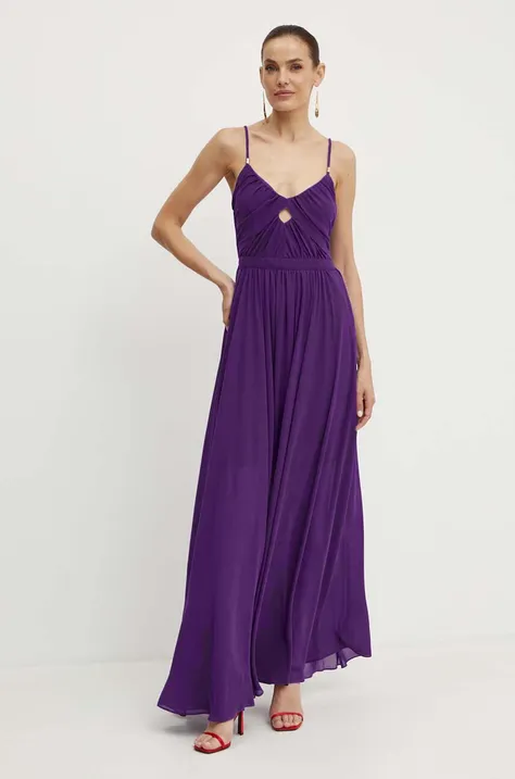 Сукня Morgan REVALA колір фіолетовий maxi розкльошена REVALA