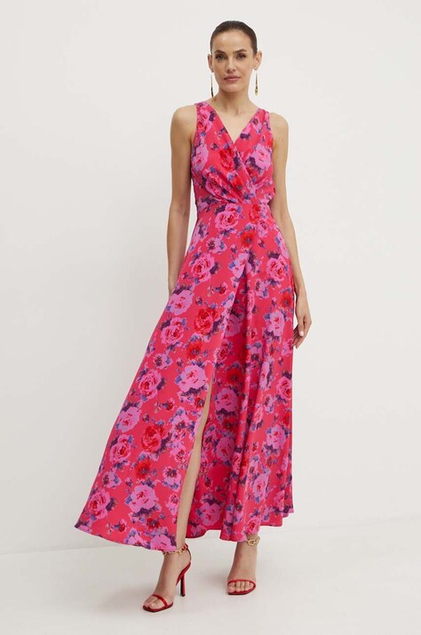 Morgan rochie RORAL.F culoarea roz, maxi, evazată, RORAL.F