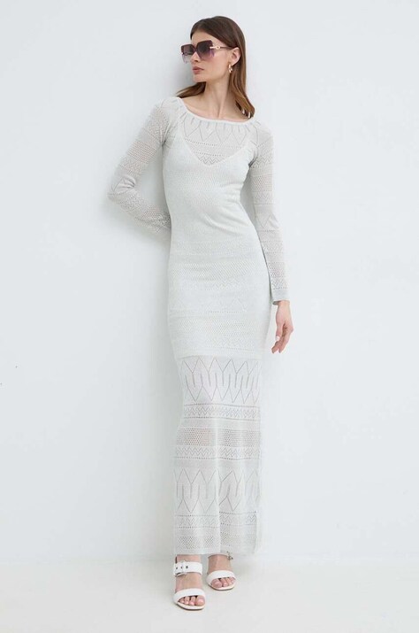 Marciano Guess rochie HYDRA culoarea gri, maxi, dreaptă, 4GGK06 5811Z