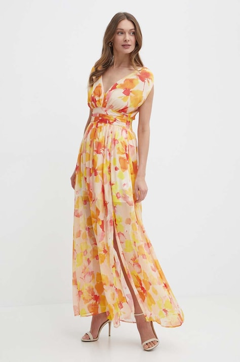 Morgan rochie RAMET.F culoarea portocaliu, maxi, evazată, RAMET.F