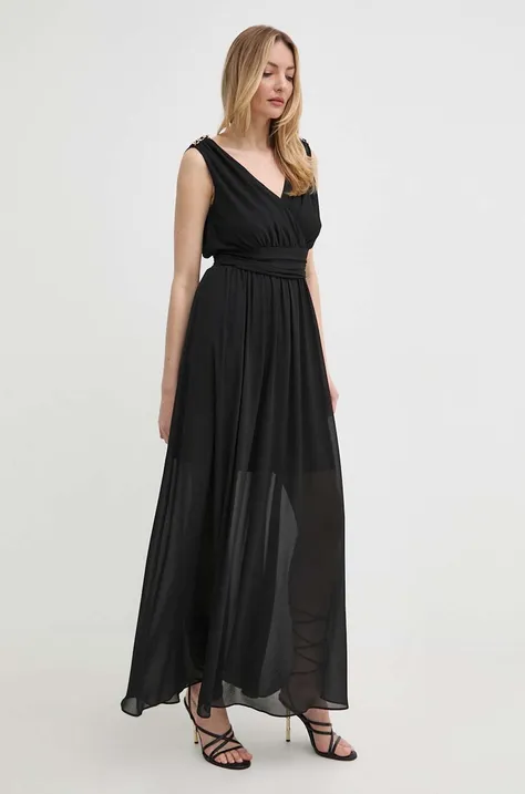 Сукня Morgan REPONS колір чорний maxi розкльошена REPONS