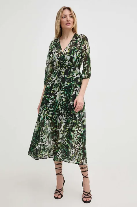Платье Morgan RIMPA.F цвет зелёный midi расклешённое RIMPA.F