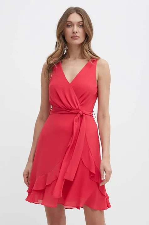 Haljina Morgan ROSVAL boja: ružičasta, mini, širi se prema dolje, ROSVAL