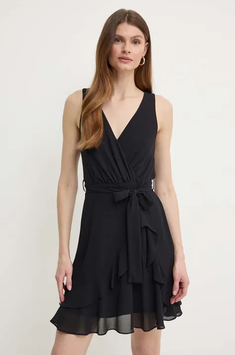 Сукня Morgan ROSVAL колір чорний mini розкльошена ROSVAL