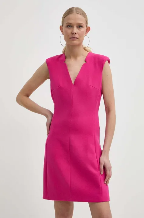 Haljina Morgan RWITE boja: ružičasta, mini, uska, RWITE