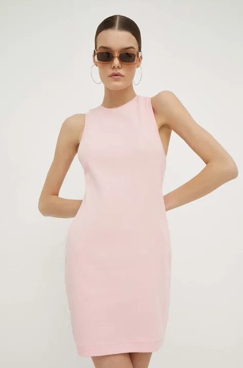 Φόρεμα Juicy Couture χρώμα: ροζ
