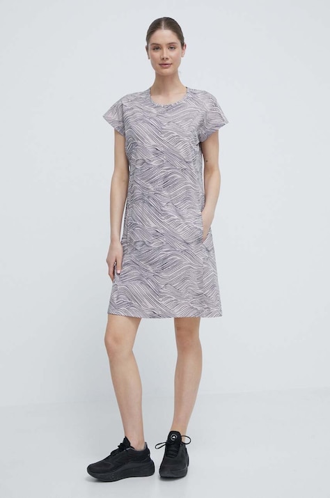 Helly Hansen rochie culoarea roz, mini, dreaptă, 34468