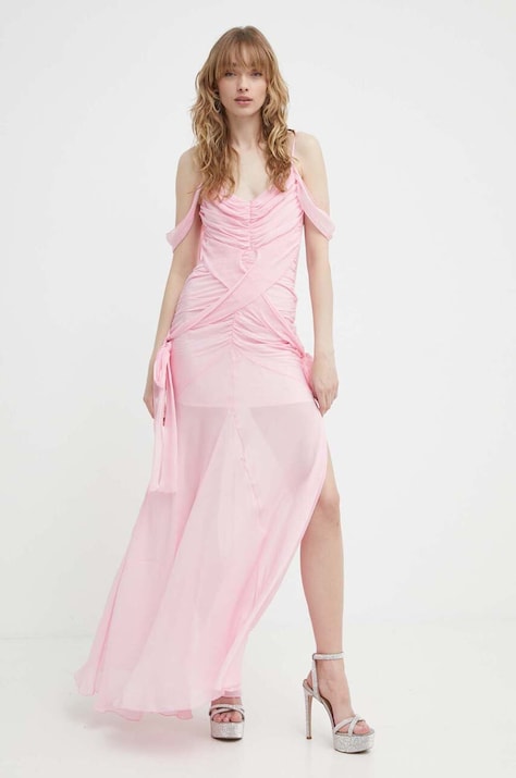 Aniye By rochie culoarea roz, maxi, mulată, 185209