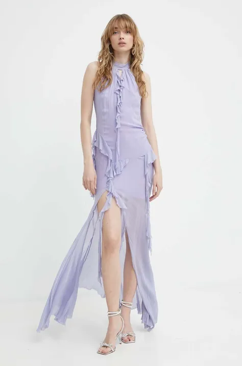 Платье Aniye By цвет фиолетовый maxi прямое 185217