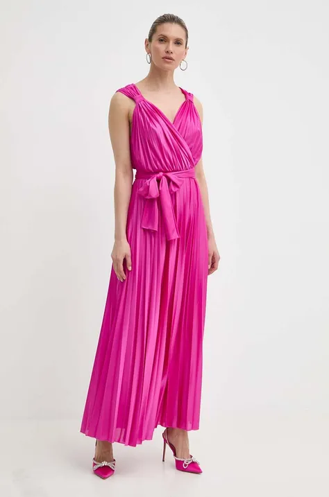 Сукня MAX&Co. колір рожевий maxi розкльошена 2416621074200