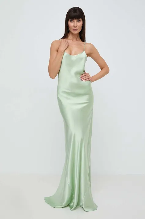 Victoria Beckham ruha zöld, maxi, testhezálló, 1224WDR005234A