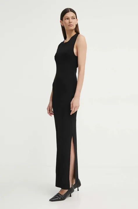 Сукня Gestuz колір чорний midi облягаюча 10909074
