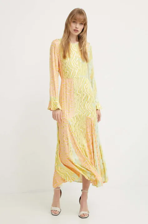Φόρεμα Never Fully Dressed χρώμα: κίτρινο