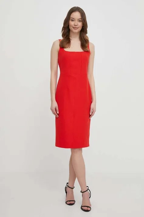 Платье Artigli цвет красный midi облегающая