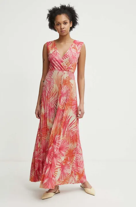 Платье Artigli цвет розовый maxi расклешённое AA38429