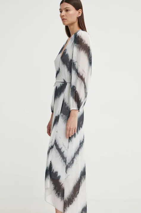 Šaty Bruuns Bazaar PhloxBBNoriel dress šedá farba, maxi, rovný strih, BBW3752