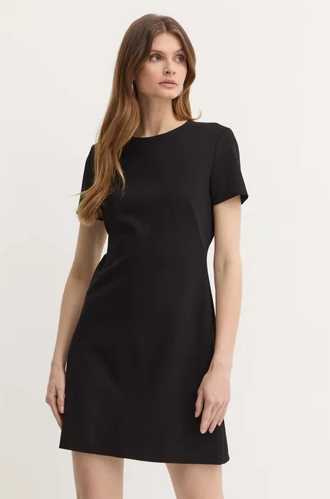 Платье BOSS цвет чёрный mini расклешённое 50490062
