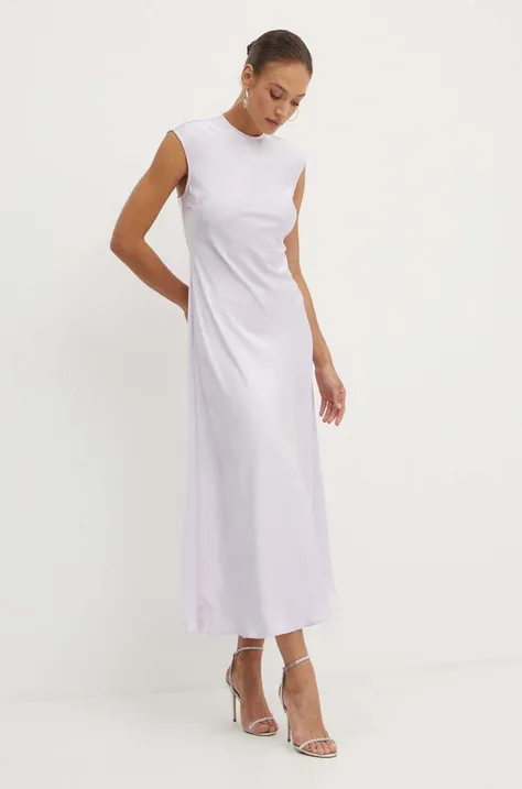 Сукня Bardot PEGGY колір фіолетовий maxi облягаюча 59381DB