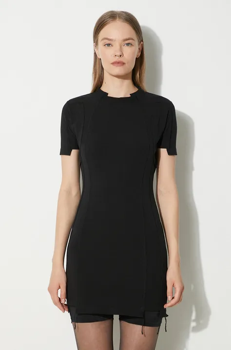 VETEMENTS sukienka Blackout Cut-Up Mini Dress kolor czarny mini dopasowana WE64DR280B