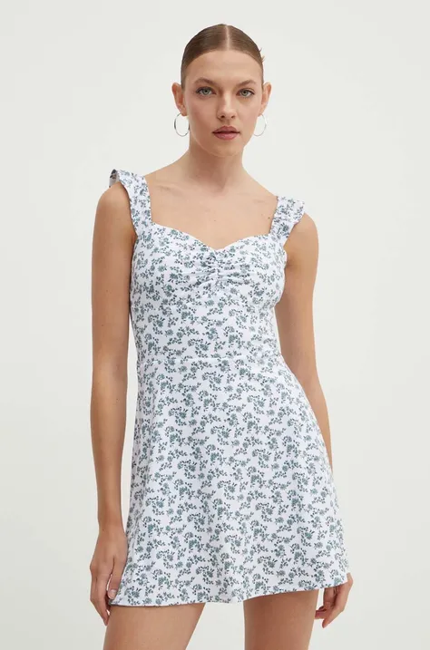 Φόρεμα Hollister Co. χρώμα: άσπρο, KI359-4173