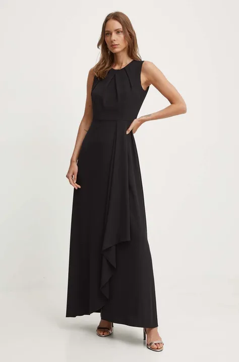Платье Sandro Ferrone цвет чёрный maxi расклешённая SFS21XBDTOKIO