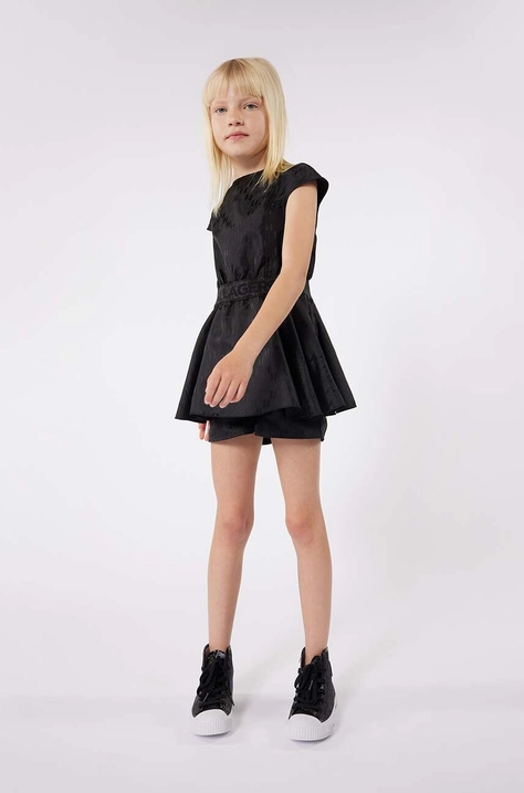 Karl Lagerfeld rochie fete culoarea negru, mini, evazati