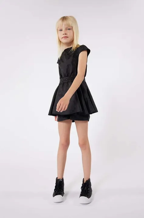 Детское платье Karl Lagerfeld цвет чёрный mini расклешённая
