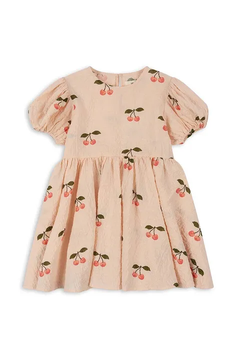 Детское платье Konges Sløjd цвет розовый mini расклешённая