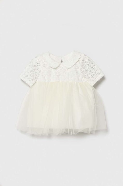 Jamiks rochie bebe culoarea bej, mini, evazată