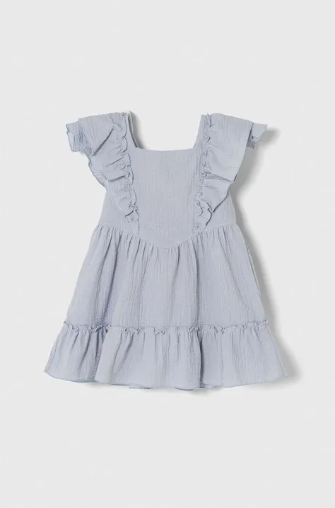 Dievčenské bavlnené šaty Jamiks mini, áčkový strih