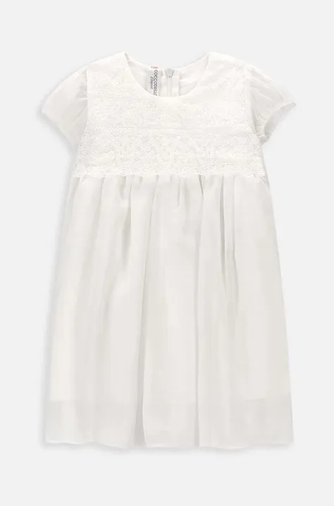 Φόρεμα μωρού Coccodrillo χρώμα: άσπρο