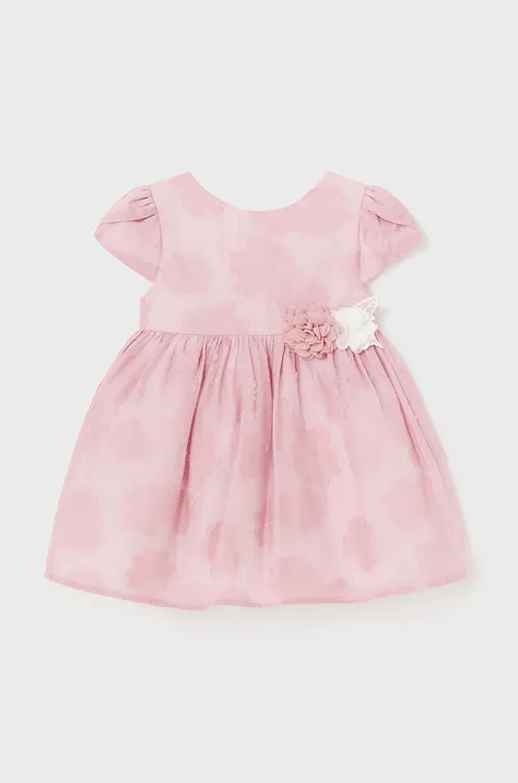 Бебешка рокля Mayoral в розово къса разкроена