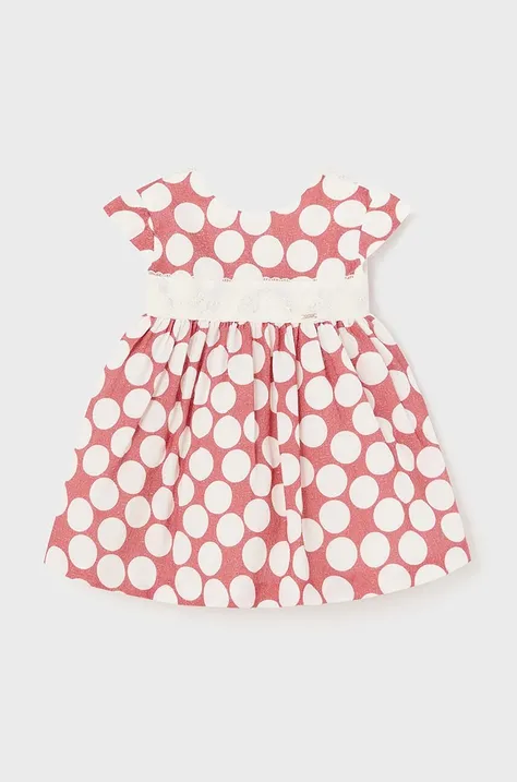 Платье для младенцев Mayoral цвет оранжевый mini расклешённая