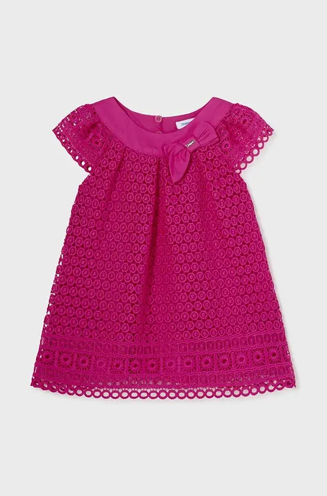 Платье для младенцев Mayoral цвет розовый mini расклешённая