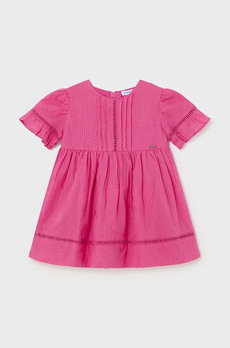 Φόρεμα μωρού Mayoral χρώμα: ροζ