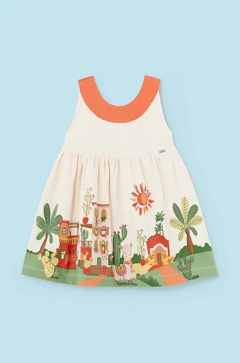 Obleka za dojenčka Mayoral oranžna barva