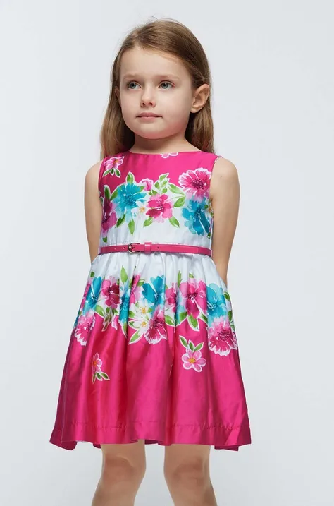 Дитяча сукня Mayoral колір рожевий mini розкльошена