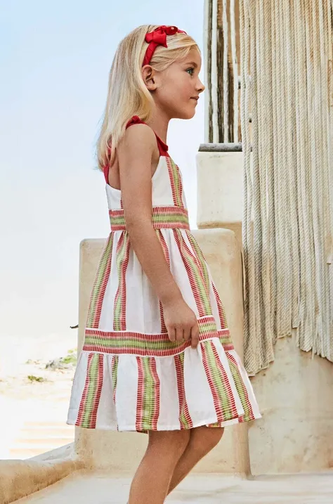 Детское платье Mayoral цвет красный mini расклешённая