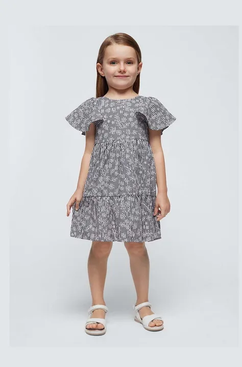 Dívčí šaty Mayoral tmavomodrá barva, mini